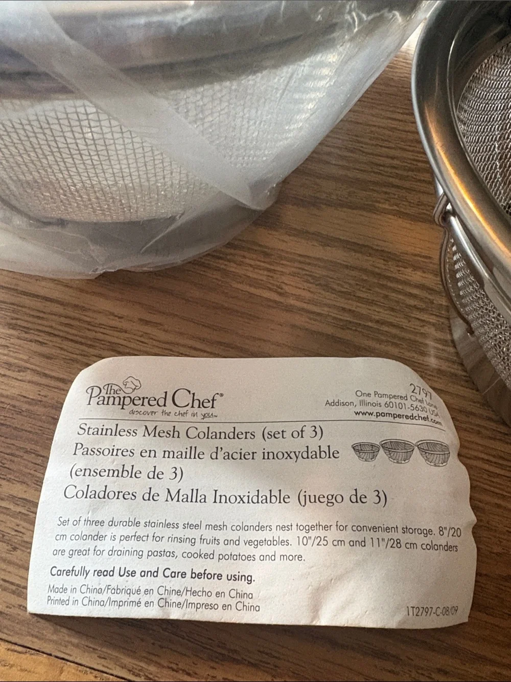 The Pampered Chef three piece